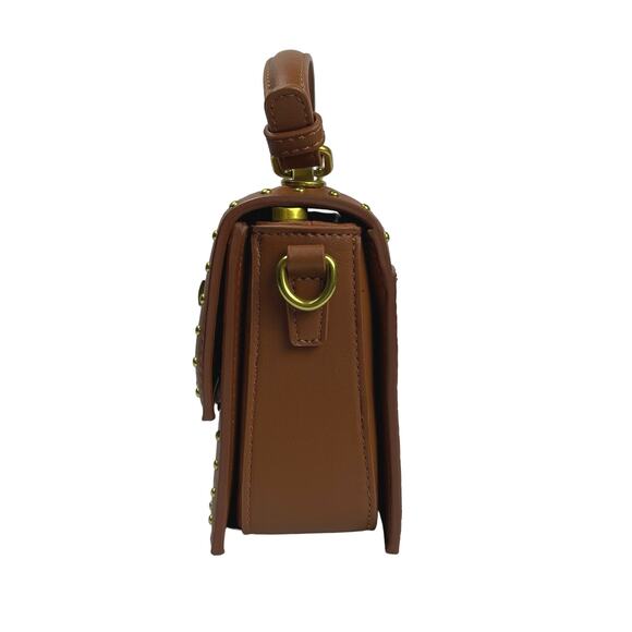 NWT - Louis Daisy Studded Faux Croc Crossbody - Picture 5 of 8